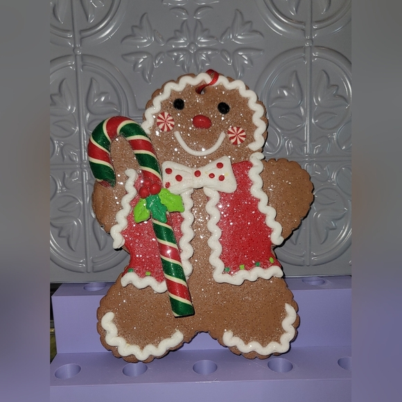 NWT- Gingerbread Village Gingerbread Boy Ornament, Macy's Exclusive - Picture 3 of 4
